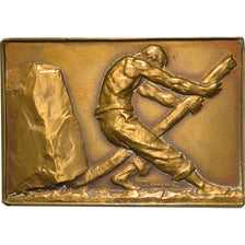 Belgium, Medal, Art Déco, Le Travailleur, 1976, Victor Demanet, AU(55-58)