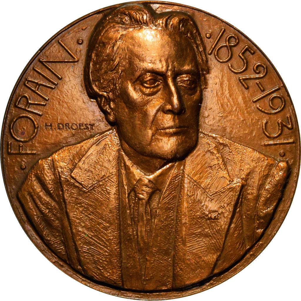 Frankreich, Medaille, Forain (1852-1931), Arts & Culture, Dropsy, UNZ, Bronze