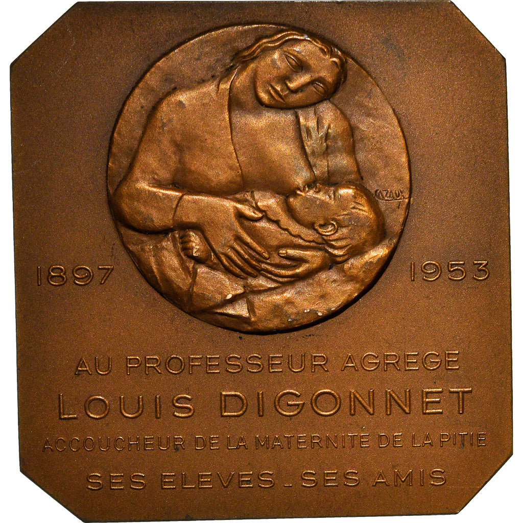 France, Médaille, Professeur Louis Digonnet, Medicine, 1953, Cazaux, SPL