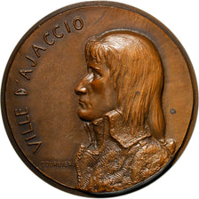 Francia, medalla, Napoléon Bonaparte, Ville d'Ajaccio, History, 1969, Courbier