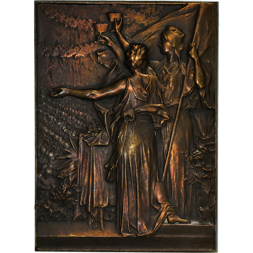 Francja, Medal, Banquet des Tuileries offert aux Maires de France, E.Loubet
