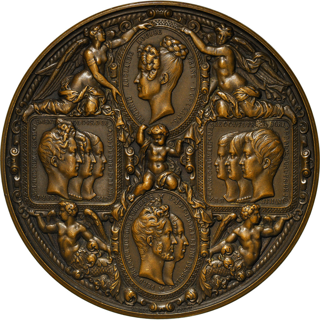 France, Médaille, Louis-Philippe et Marie-Amélie, History, 1830, Barre