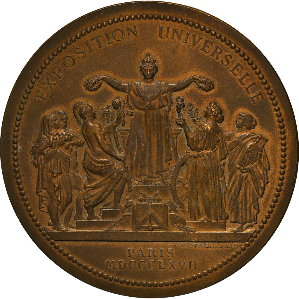 France, Medal, Exposition Universelle de Paris, Napoléon Eugène Louis