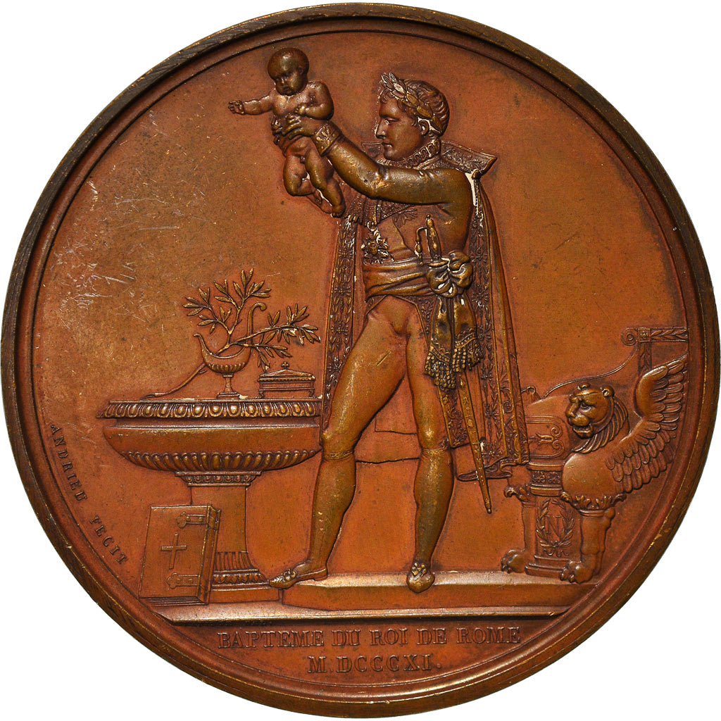 Frankreich, Medaille, Napoléon Ier, Baptème du Roi de Rome, History, 1811