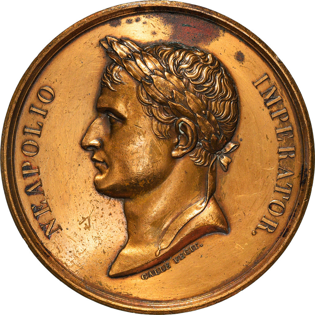 Francja, Medal, Napoléon Ier, Fêtes du Couronnement, Historia, 1804, Galle