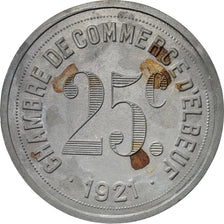 France, Medal, 25 Centimes Chambre de Commerce d'Elbeuf, 1921, AU(55-58), Tin