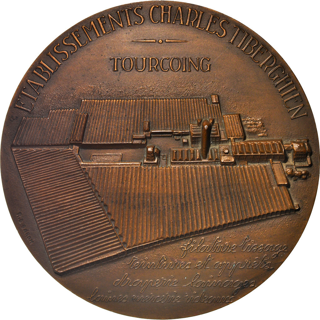 Francia, medaglia, Etablissements Charles Tiberghein, Tourcoing, Business &