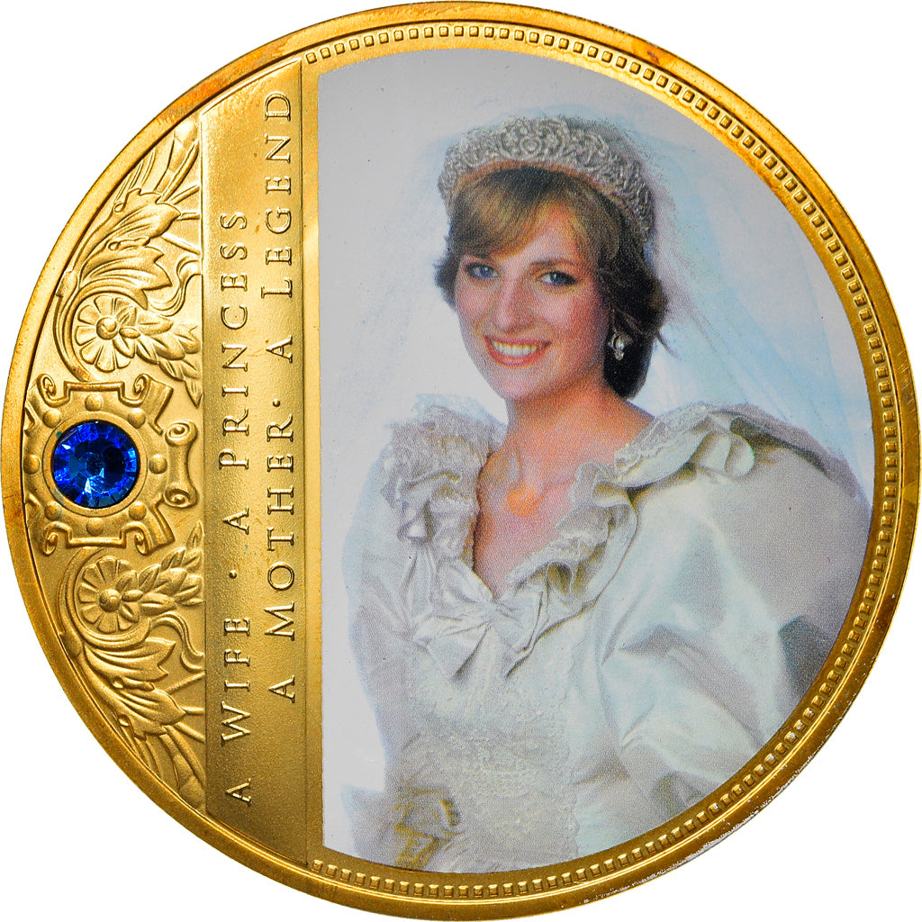 United Kingdom, Medal, Portraits de la Princesse Diana, MS(65-70), Copper Gilt