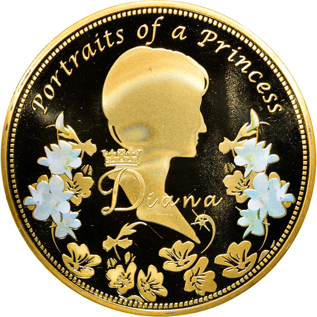 United Kingdom, Medal, Portraits de la Princesse Diana, MS(65-70), Copper Gilt