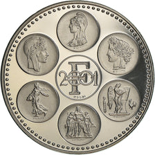Francja, Medal, Coq, Fin du Cours Légal du Franc, Politics, 2001, MS(65-70)