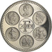 Francja, Medal, Coq, Fin du Cours Légal du Franc, Politics, 2001, MS(65-70)