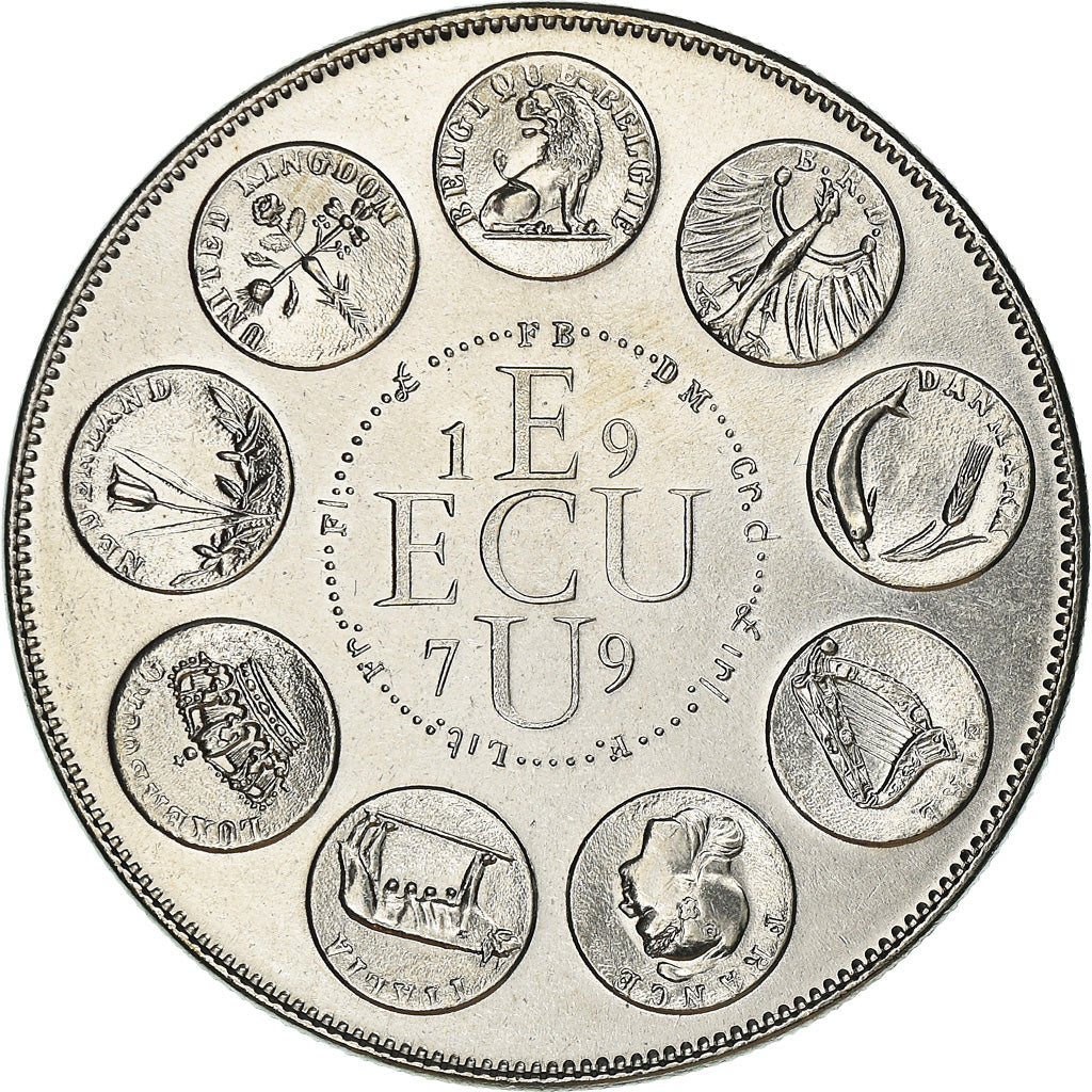 Francia, medalla, Ecu Europa, Politics, 1979, FDC, Cobre - níquel