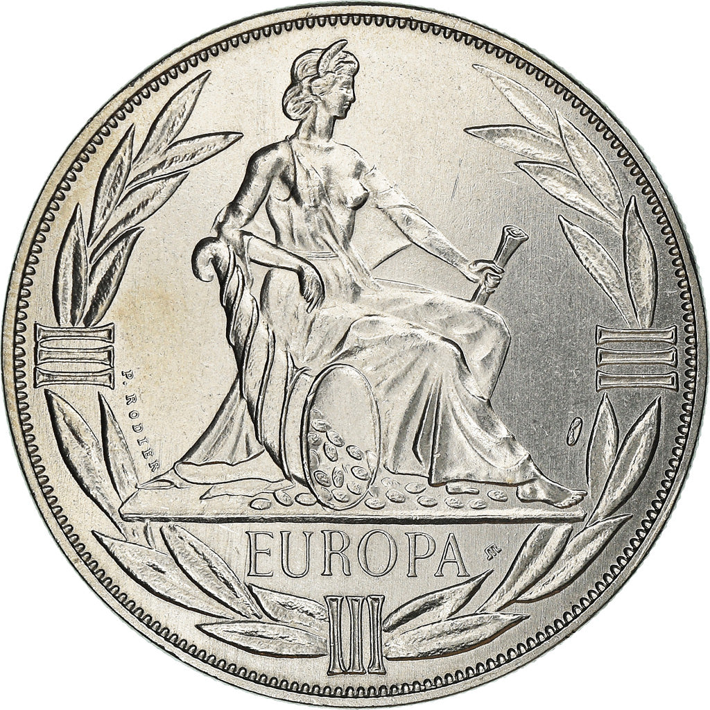 France, Médaille, Ecu Europa, Europe Assise, Politics, 1982, FDC, Copper-nickel