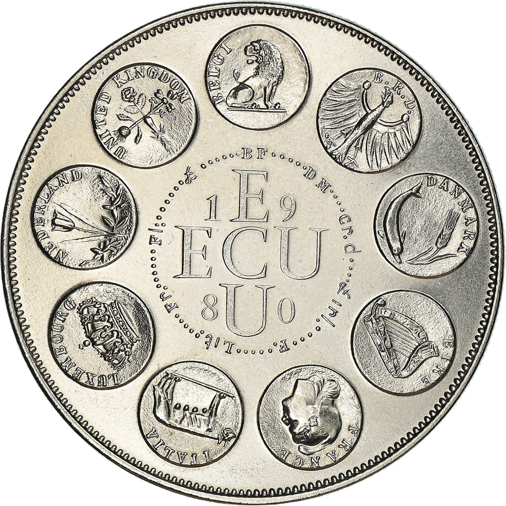 França, Medal, Ecu Europa, Europe Assise, Politics, 1980, MS(65-70)