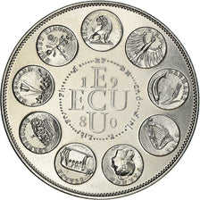 França, Medal, Ecu Europa, Europe Assise, Politics, 1980, MS(65-70)