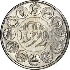 Frankrijk, Medaille, Ecu Europa, Marianne, Politics, 1992, Rodier, FDC