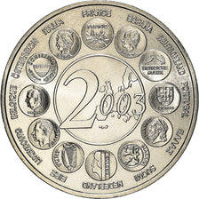 France, Medal, L'Europe des 15, essai, Politics, 2003, MS(64), Copper-nickel
