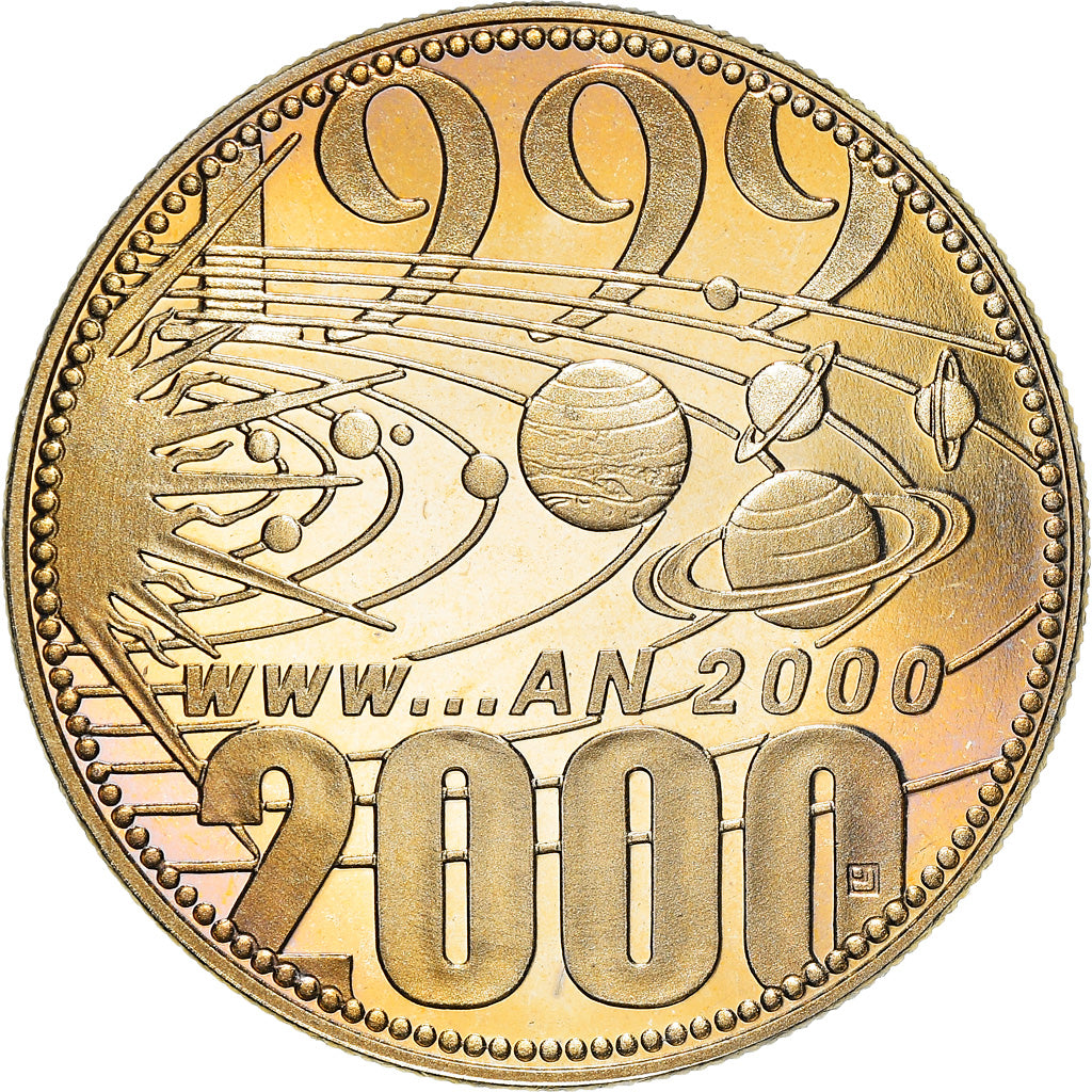 France, Medal, Europa, Passage à l'An 2000, Society, 2000, MS(65-70)