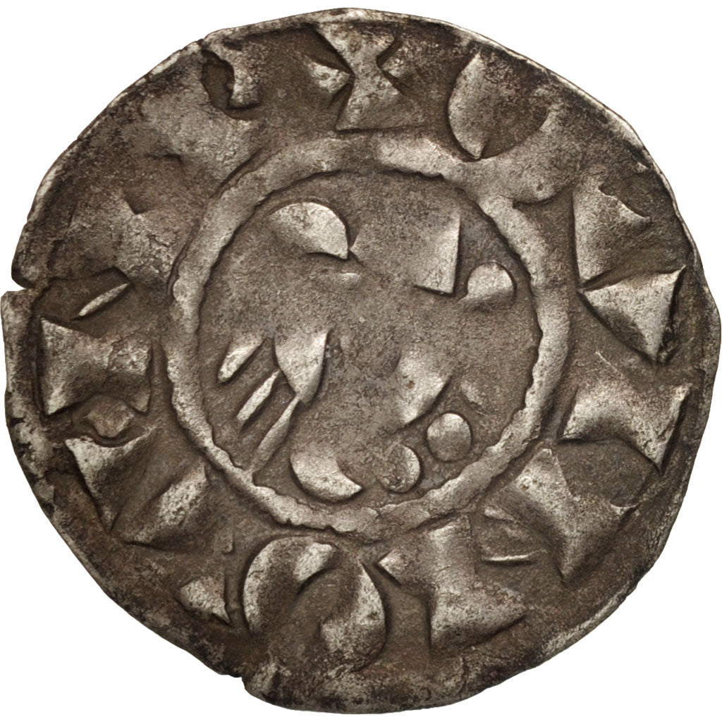 Coin, FRENCH STATES, Denarius, Guingamp, EF(40-45), Silver, Boudeau:144