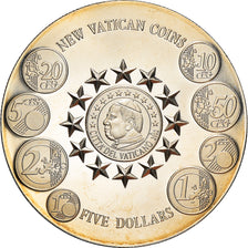 Coin, Liberia, New Vatican coins, 5 Dollars, 2004, Proof, MS(65-70)