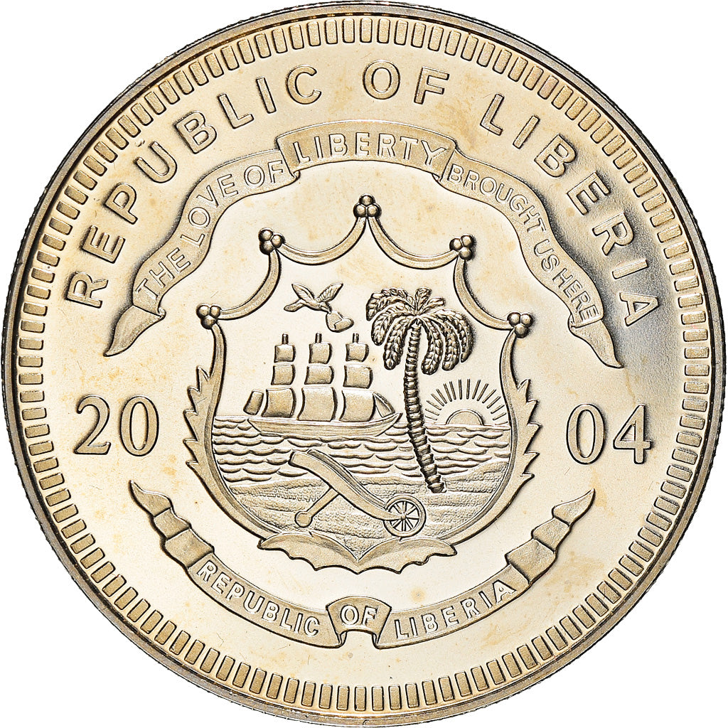 Coin, Liberia, New Vatican coins, 5 Dollars, 2004, Proof, MS(65-70)