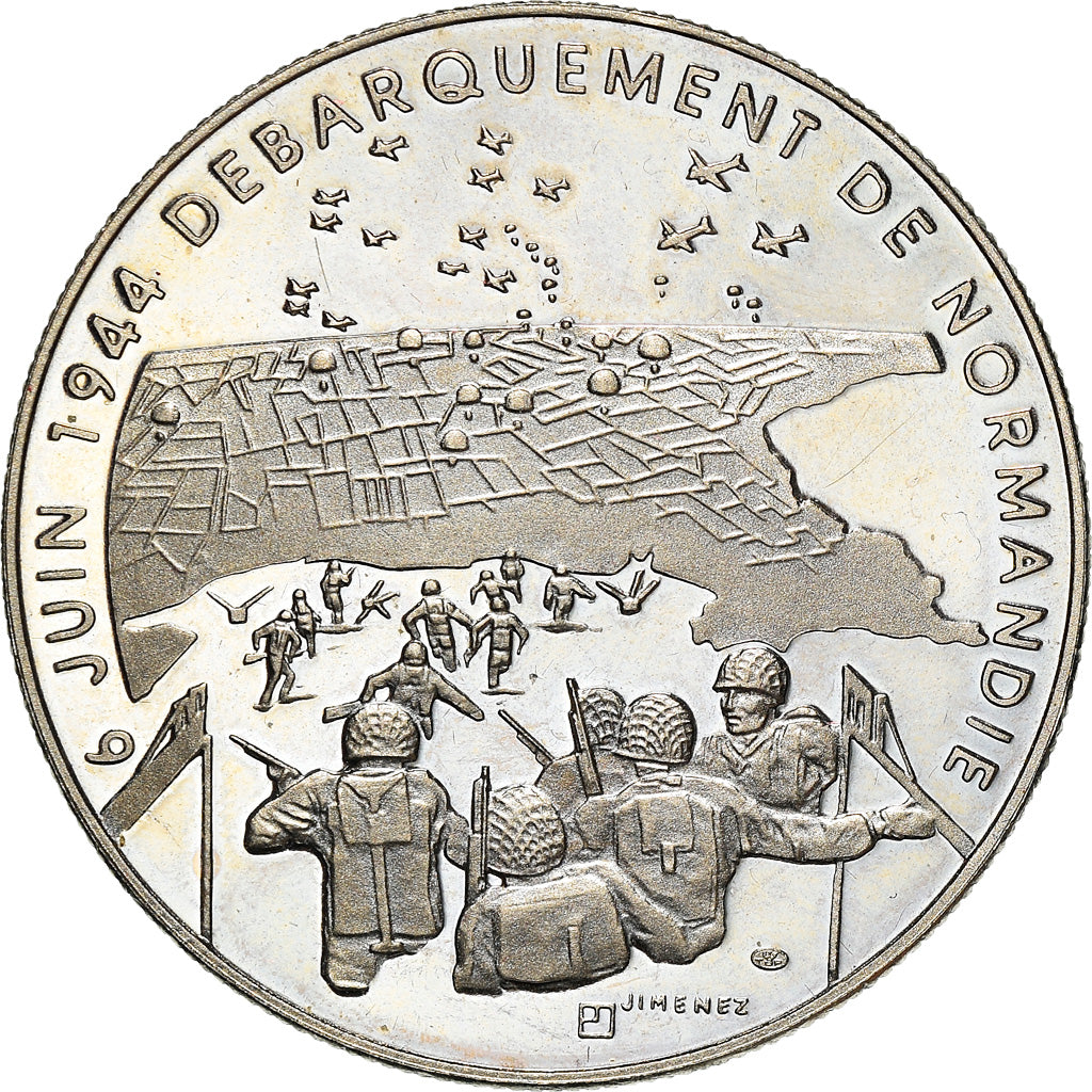 France, Medal, 1939-1945, Débarquement de Normandie, WAR, MS(63), Copper-nickel