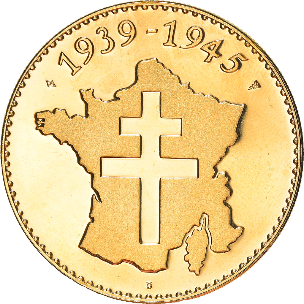 Francja, Medal, Campagne d'Italie, WAR, 1939-1945, MS(63), Pokryte Miedź-