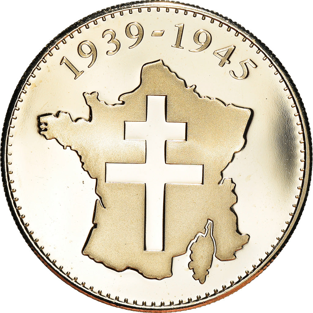 France, Medal, Seconde Guerre Mondiale, Les Accords de Yalta, WAR, 1945