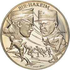 France, Medal, La Bataille de Bir Hakeim, WAR, MS(65-70), Copper-nickel