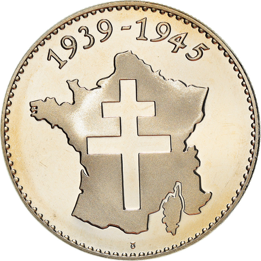 France, Medal, La Bataille de Bir Hakeim, WAR, MS(65-70), Copper-nickel