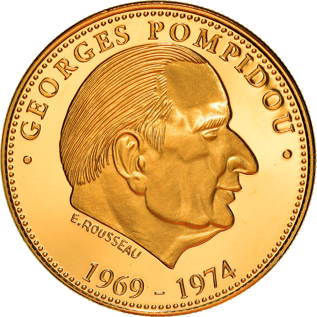 Francia, medalla, Pompidou, Président de la République Française, Politics