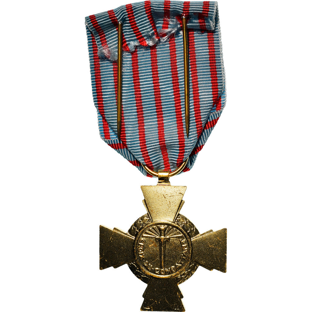 Francia, Croix du Combattant, medalla, 1914-1918, Muy buen estado, Bronce, 36