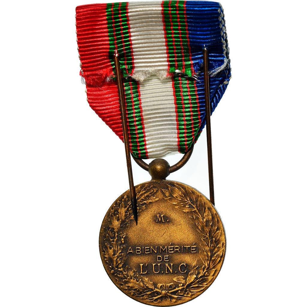 France, Union Nationale des Combattants, WAR, Médaille, Non circulé, Bronze