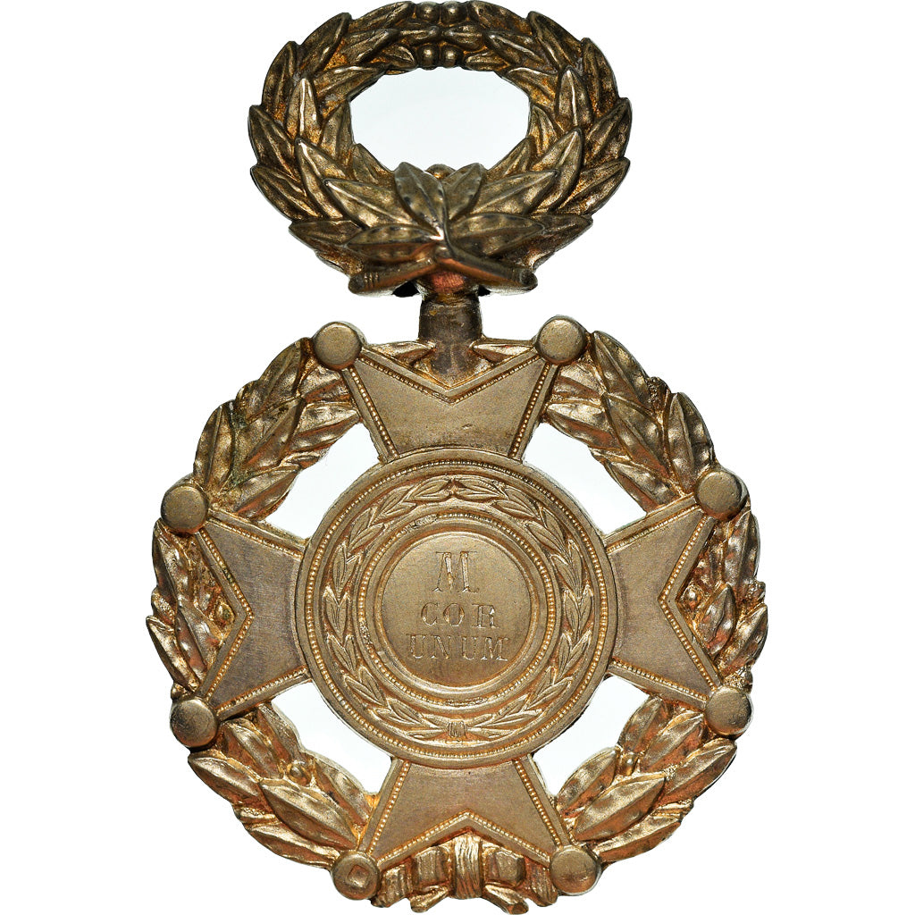 France, M Anima Una, M Cor Unum, Médaille, Excellent Quality, Silvered bronze