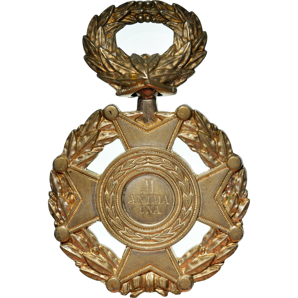 France, M Anima Una, M Cor Unum, Médaille, Excellent Quality, Silvered bronze