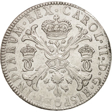 Spanish Netherlands, BRABANT, Patagon, 1700, Antwerp, AU(50-53), Silver,KM:107.1