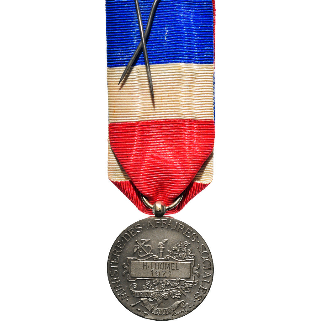 France, Honneur et Travail, Ministère des Affaires Sociales, Medal, 1971