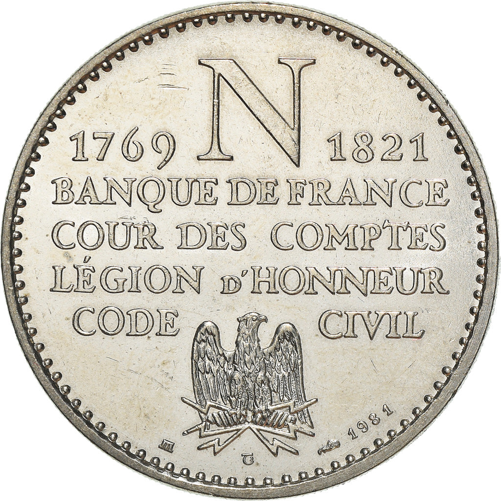 Francia, medaglia, Napoléon Ier, Empereur, History, 1981, FDC, Nichel