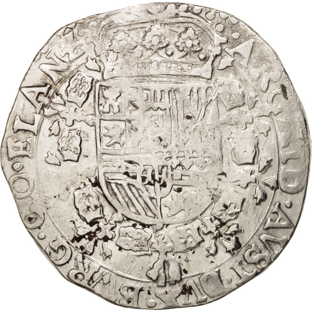 Spanish Netherlands, FLANDERS, Patagon, 1650, Bruges, VF(20-25), Silver, KM:34