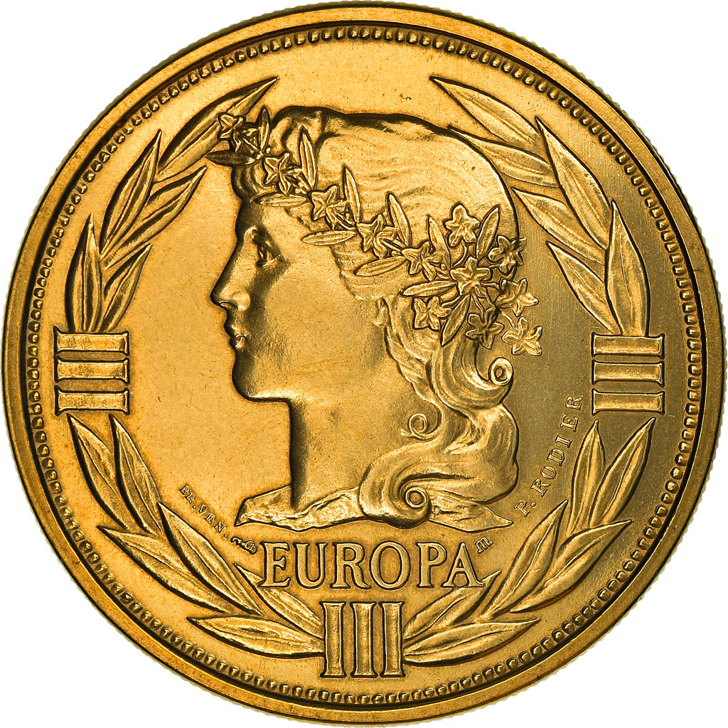 France, Médaille, Ecu Europa, Marianne, Politics, 1989, Rodier, FDC