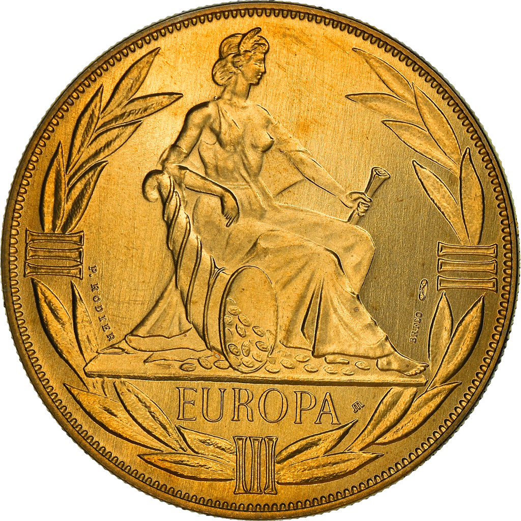France, Medal, Ecu Europa, Europe Assise, Politics, 1981, Rodier, MS(65-70)