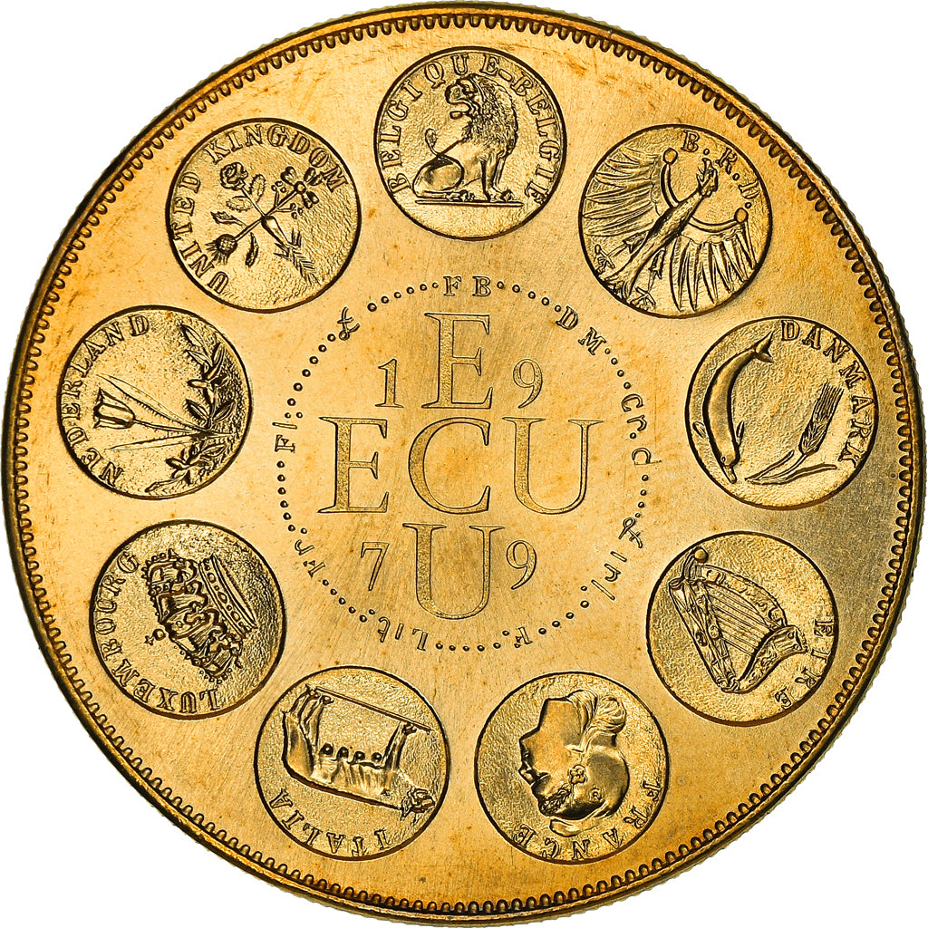 Frankreich, Medaille, Ecu Europa, Europe Assise, Politics, 1979, Rodier, STGL