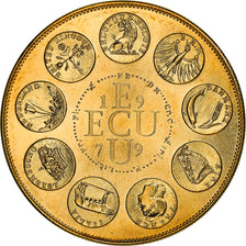 Frankreich, Medaille, Ecu Europa, Europe Assise, Politics, 1979, Rodier, STGL
