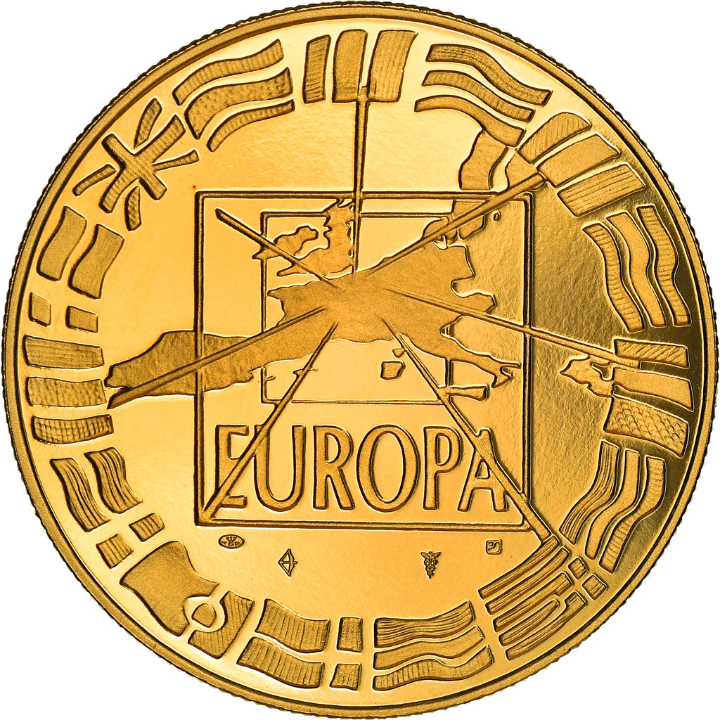 France, Medal, 1er Janvier 1999, Euro Parité, EUROPA, Politics, 1999