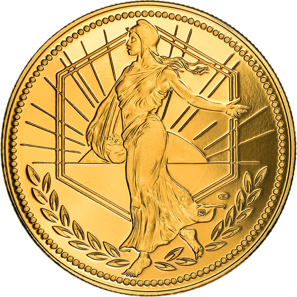 Frankrijk, Medaille, L'Europe, La Semeuse, Politics, 2001, FDC, Copper-Nickel