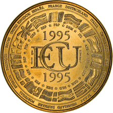 Francia, medalla, Ecu Europa, Politics, 1995, FDC, Cobre - níquel dorado