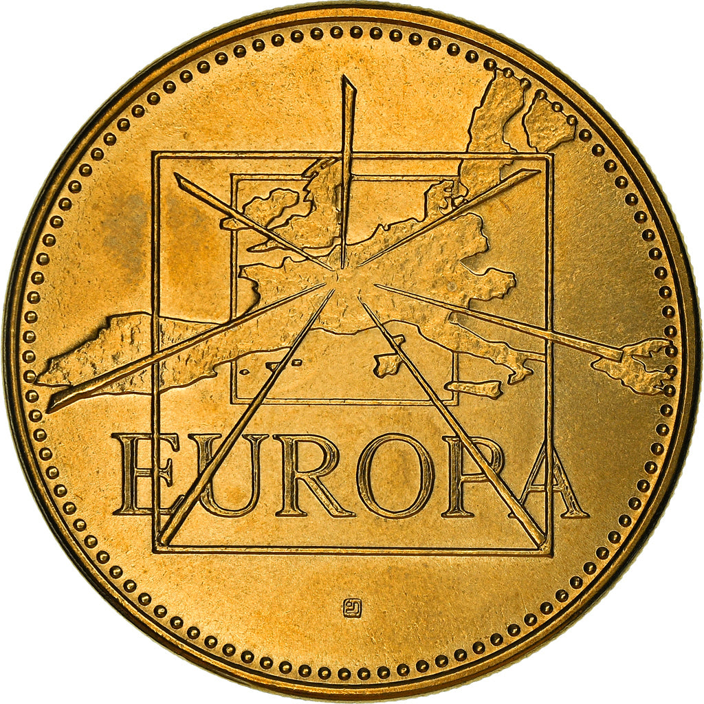 Francia, medalla, Ecu Europa, Politics, 1995, FDC, Cobre - níquel dorado