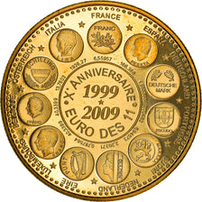France, Medal, Xème Anniversaire "Euro des 11", Politics, 2009, MS(64)