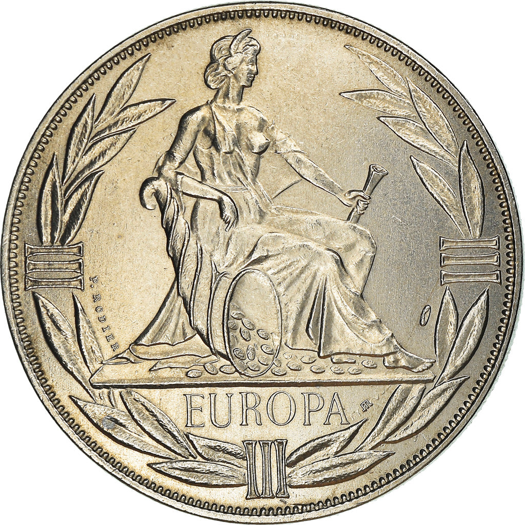 França, Medal, Ecu Europa, Europe Assise, Politics, 1983, Rodier, MS(65-70)