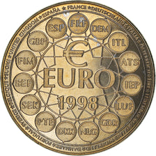 Francja, Medal, Ecu Europa, Politics, 1998, Jimenez, MS(65-70), Miedź-Nikiel